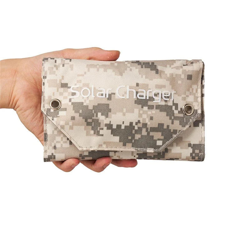 SPB6Z Foldable 6 Solar Panel Charger 12W 5V Portable Solar Charger for Outdoor Hiking Camping