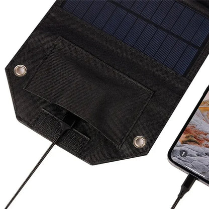 SPB4Z Foldable 4 Solar Panel Charger 8W 5V Portable Solar Charger for Outdoor Hiking Camping