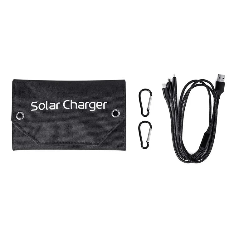 SPB4Z Foldable 4 Solar Panel Charger 8W 5V Portable Solar Charger for Outdoor Hiking Camping