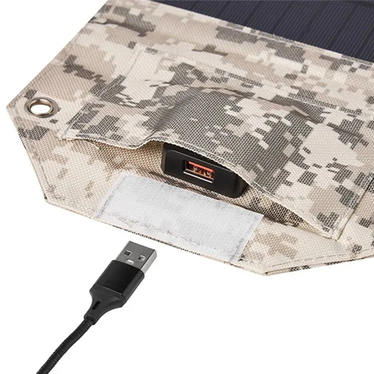 SPB4Z Foldable 4 Solar Panel Charger 8W 5V Portable Solar Charger for Outdoor Hiking Camping