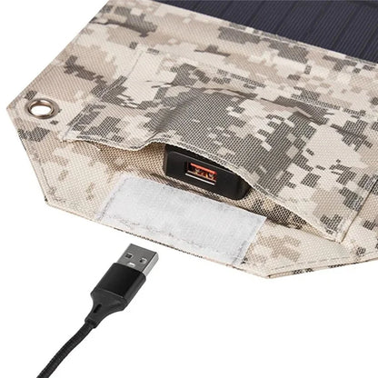 SPB4Z Foldable 4 Solar Panel Charger 8W 5V Portable Solar Charger for Outdoor Hiking Camping