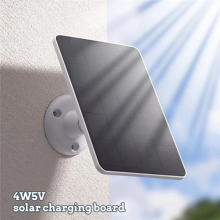 CSP4W-A 4W 5V Solar Panel for Security Camera Monocrystalline Solar Charger with Adjustable Bracket