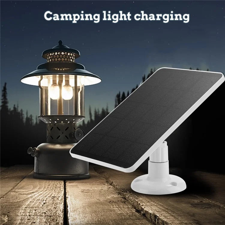 CSP4W-A 4W 5V Solar Panel for Security Camera Monocrystalline Solar Charger with Adjustable Bracket