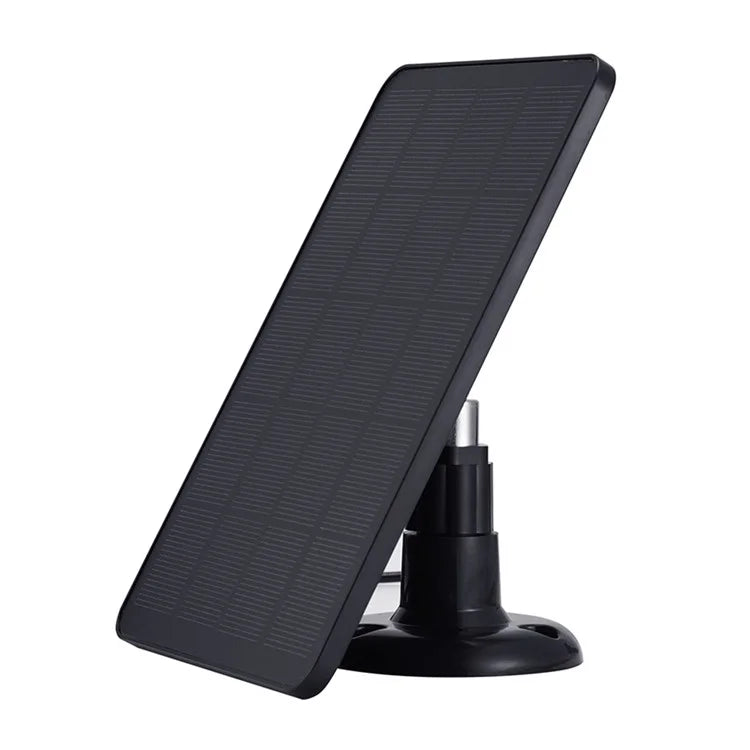 CSP4W-A 4W 5V Solar Panel for Security Camera Monocrystalline Solar Charger with Adjustable Bracket