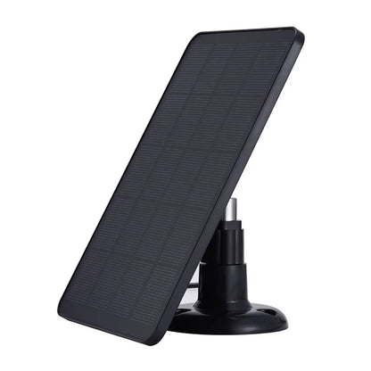 CSP4W-A 4W 5V Solar Panel for Security Camera Monocrystalline Solar Charger with Adjustable Bracket