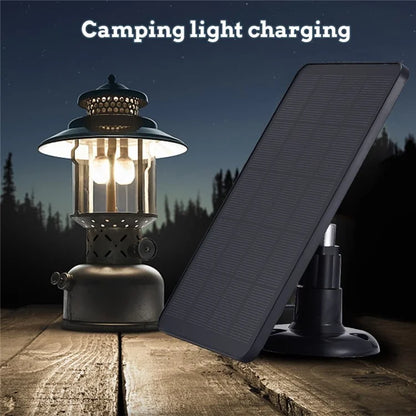 CSP4W-A 4W 5V Solar Panel for Security Camera Monocrystalline Solar Charger with Adjustable Bracket