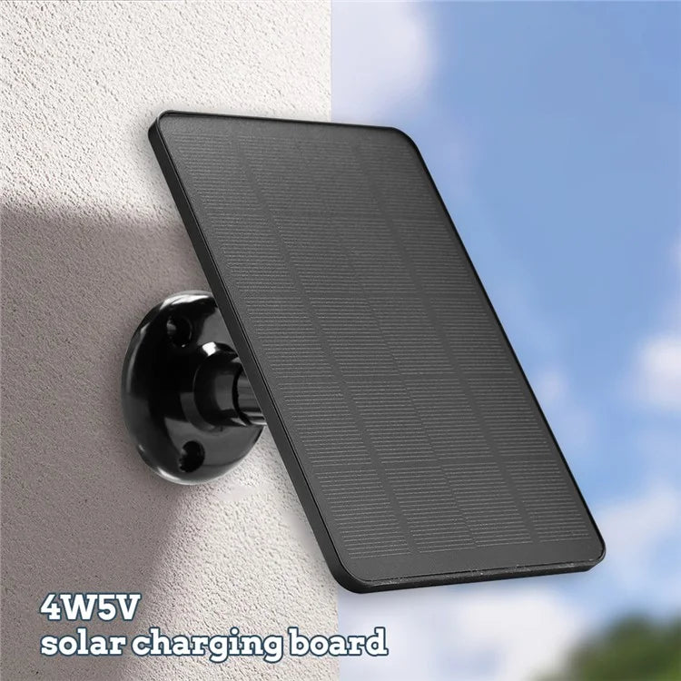 CSP4W-A 4W 5V Solar Panel for Security Camera Monocrystalline Solar Charger with Adjustable Bracket