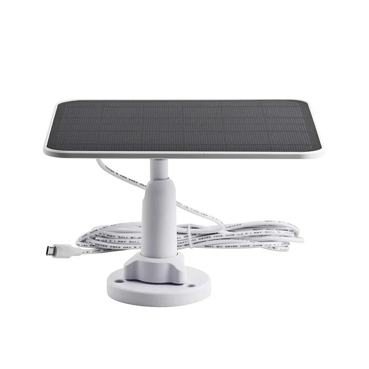 CSP5W-A 5W 5V Camera Solar Panel IP66 Waterproof Monocrystalline Solar Charger with Adjustable Bracket