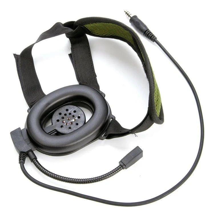 For Yaesu Vertex VX-6R / VX-7R / VX-120 / VX-127 HD01 Two Way Radio 7.1mm Headset Walkie Talkie Headphone with U94 PTT Adapter