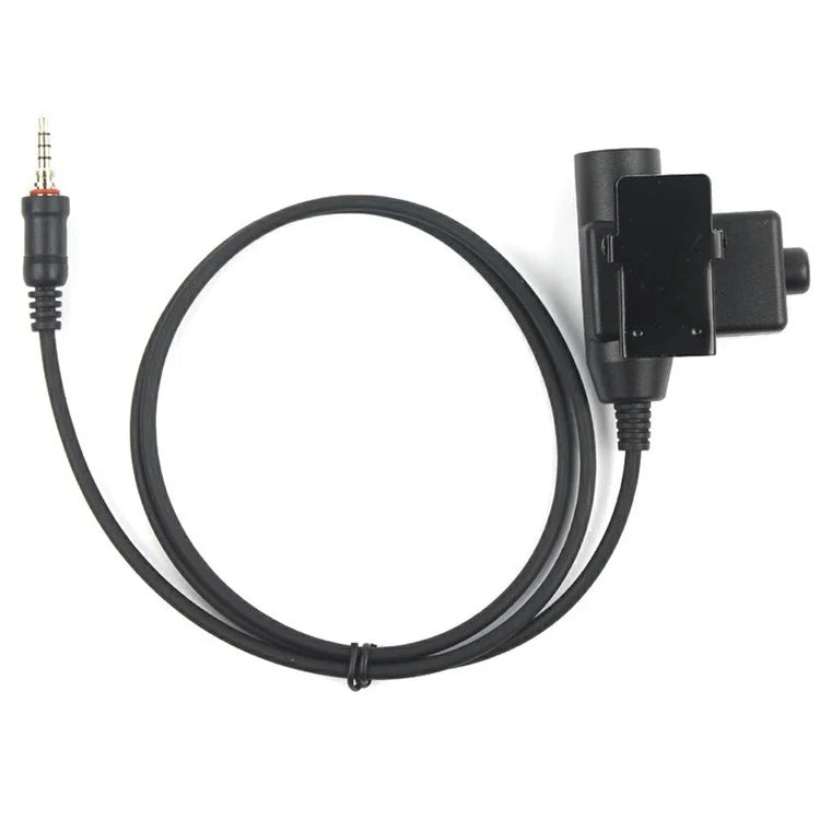 For Yaesu Vertex VX-6R / VX-7R / VX-120 / VX-127 HD01 Two Way Radio 7.1mm Headset Walkie Talkie Headphone with U94 PTT Adapter
