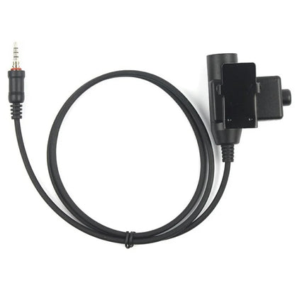 For Yaesu Vertex VX-6R / VX-7R / VX-120 / VX-127 HD01 Two Way Radio 7.1mm Headset Walkie Talkie Headphone with U94 PTT Adapter