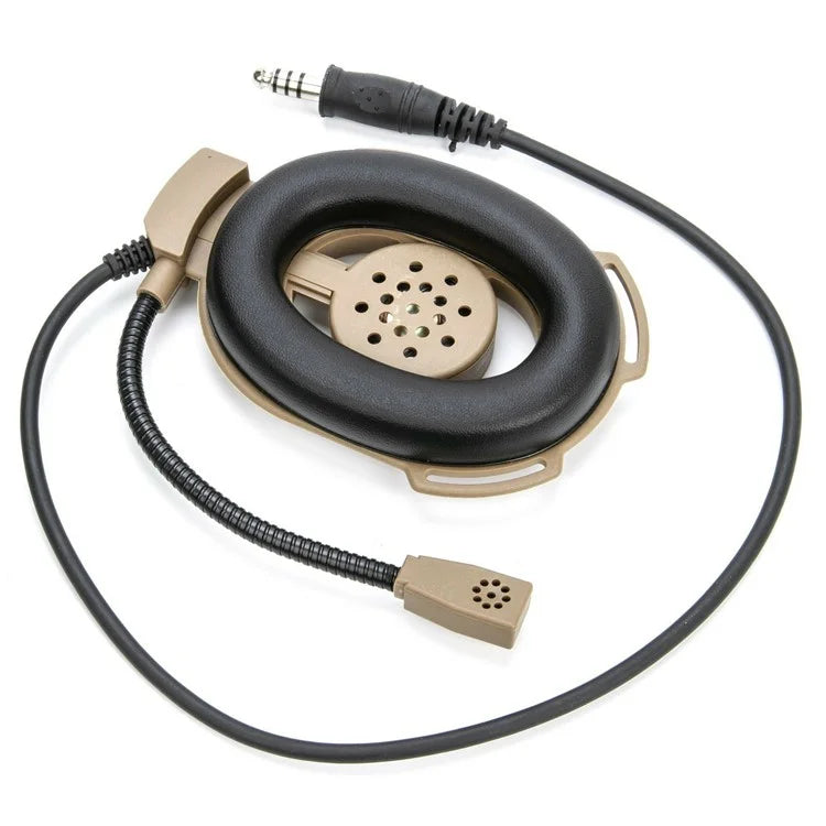 For Yaesu Vertex VX-6R / VX-7R / VX-120 / VX-127 HD01 Two Way Radio 7.1mm Headset Walkie Talkie Headphone with U94 PTT Adapter