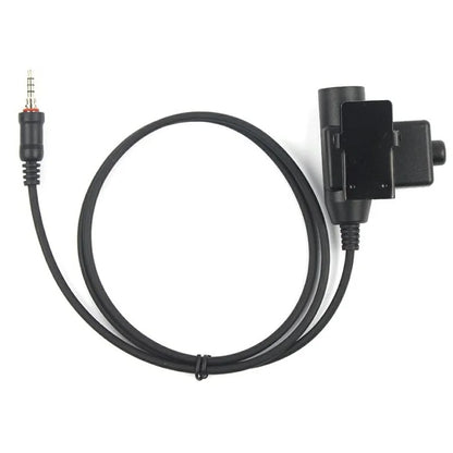 For Yaesu Vertex VX-6R / VX-7R / VX-120 / VX-127 HD01 Two Way Radio 7.1mm Headset Walkie Talkie Headphone with U94 PTT Adapter
