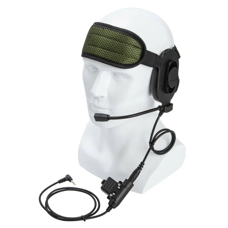 For Yaesu Vertex VX-5R / VX-3R HD01 Two Way Radio Headset Walkie Talkie 7.1mm Headphone with U94 PTT Adapter