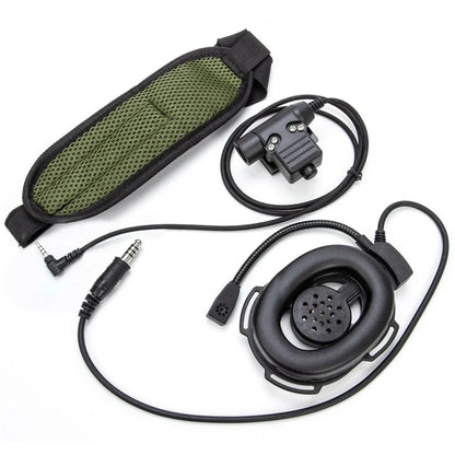 For Yaesu Vertex VX-5R / VX-3R HD01 Two Way Radio Headset Walkie Talkie 7.1mm Headphone with U94 PTT Adapter