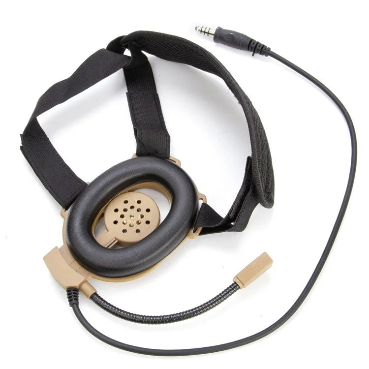 For Yaesu Vertex VX-5R / VX-3R HD01 Two Way Radio Headset Walkie Talkie 7.1mm Headphone with U94 PTT Adapter