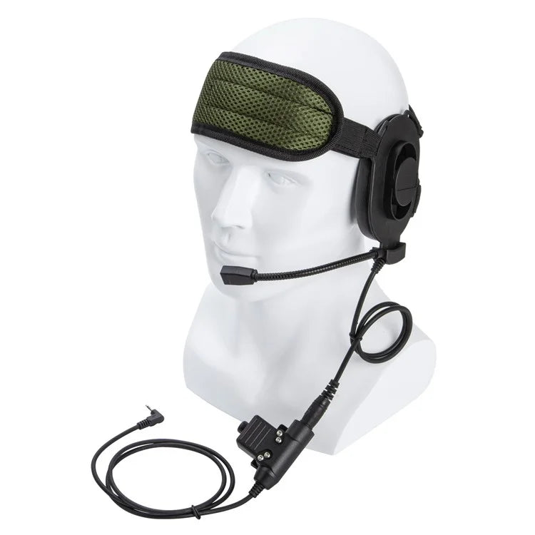 For Motorola T6200C / T6200 / T5620 HD01 Bowman Elite II Walkie Talkie 7.1mm Headphone with U94 PTT Adapter