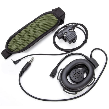 For Motorola T6200C / T6200 / T5620 HD01 Bowman Elite II Walkie Talkie 7.1mm Headphone with U94 PTT Adapter