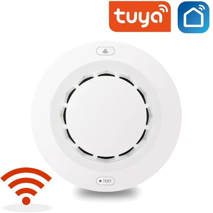 Tuya Smart Life Wireless Smoke Detector 80dB Alarm High Sensitivity WiFi Smoke Sensor