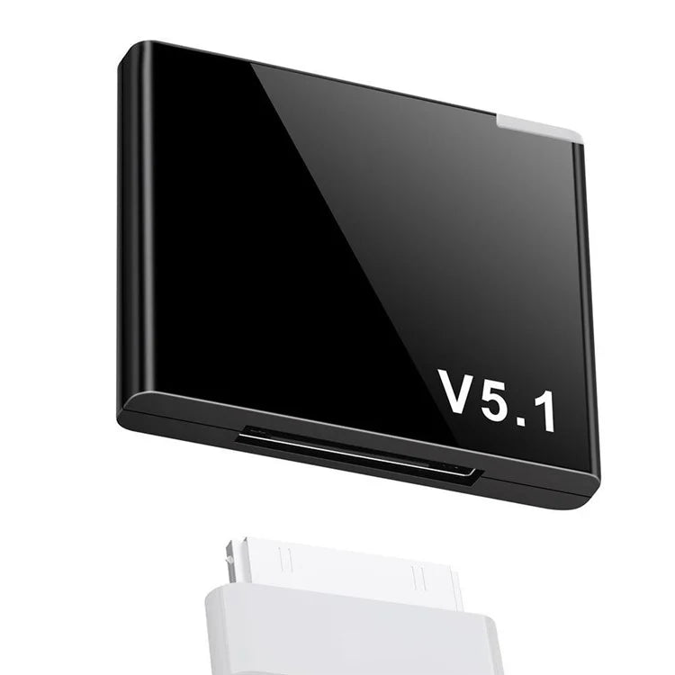 30-pin Bluetooth 5.1 Audio Receiver Speaker Mini Wireless Adapter 30-pin Jack Analog for iPhone iPad PC