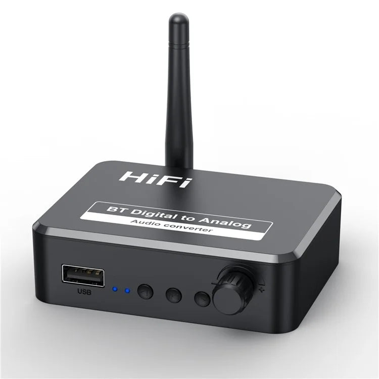 B35 Bluetooth 5.1 Receiver RCA 3.5mm AUX Adapter Converter for Home Theater