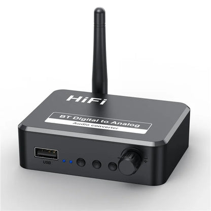 B35 Bluetooth 5.1 Receiver RCA 3.5mm AUX Adapter Converter for Home Theater