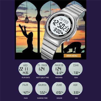 SKMEI 2200 Steel Strap Digital Watch Date Time Display Stylish Sports Electronic Watch