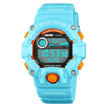 SKMEI 2288 Teenager Luminous Digital Watch Outdoor Sports Electronic Wrist Watch