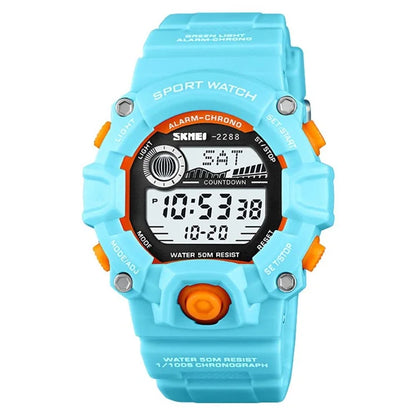 SKMEI 2288 Teenager Luminous Digital Watch Outdoor Sports Electronic Wrist Watch