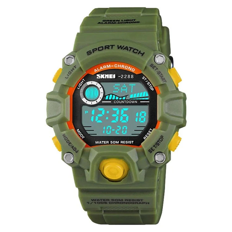 SKMEI 2288 Teenager Luminous Digital Watch Outdoor Sports Electronic Wrist Watch