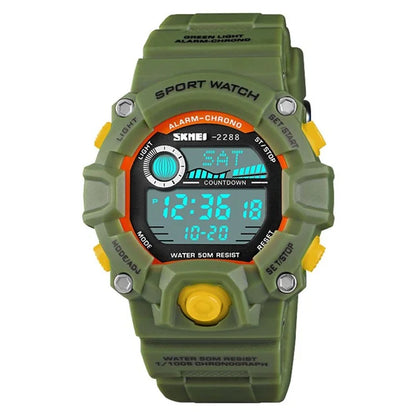 SKMEI 2288 Teenager Luminous Digital Watch Outdoor Sports Electronic Wrist Watch