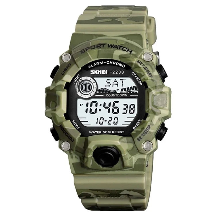 SKMEI 2288 Teenager Luminous Digital Watch Outdoor Sports Electronic Wrist Watch