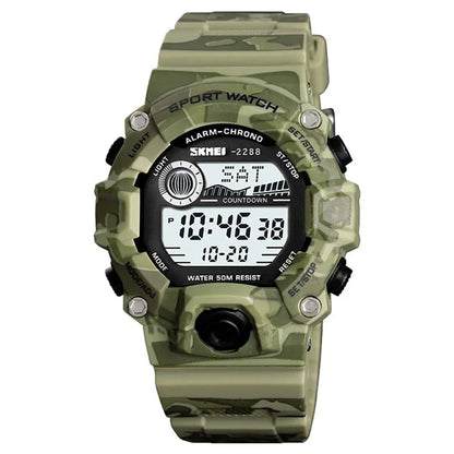 SKMEI 2288 Teenager Luminous Digital Watch Outdoor Sports Electronic Wrist Watch