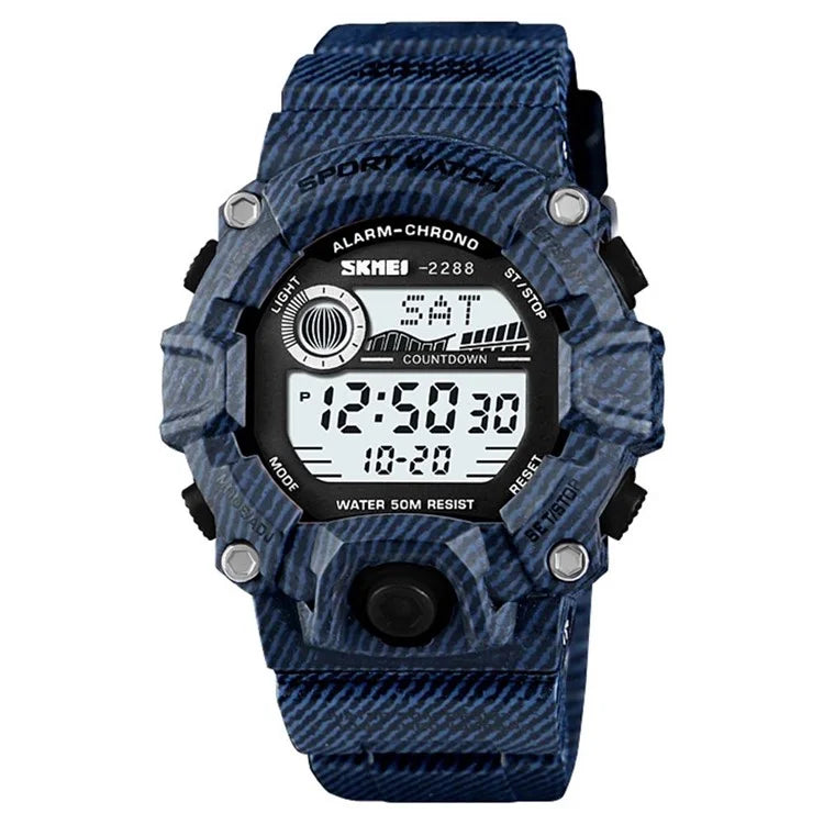 SKMEI 2288 Teenager Luminous Digital Watch Outdoor Sports Electronic Wrist Watch