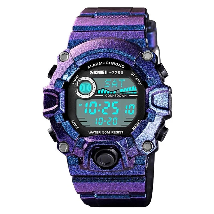 SKMEI 2288 Teenager Luminous Digital Watch Outdoor Sports Electronic Wrist Watch