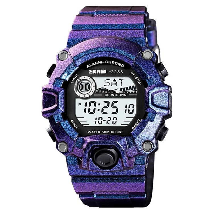 SKMEI 2288 Teenager Luminous Digital Watch Outdoor Sports Electronic Wrist Watch