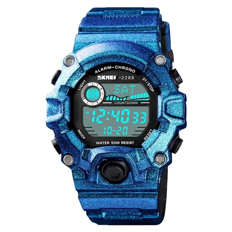 SKMEI 2288 Teenager Luminous Digital Watch Outdoor Sports Electronic Wrist Watch