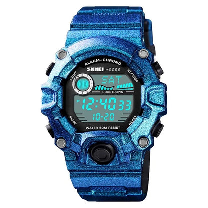 SKMEI 2288 Teenager Luminous Digital Watch Outdoor Sports Electronic Wrist Watch
