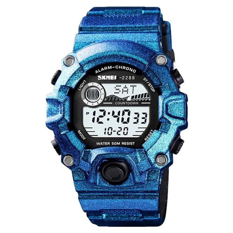SKMEI 2288 Teenager Luminous Digital Watch Outdoor Sports Electronic Wrist Watch