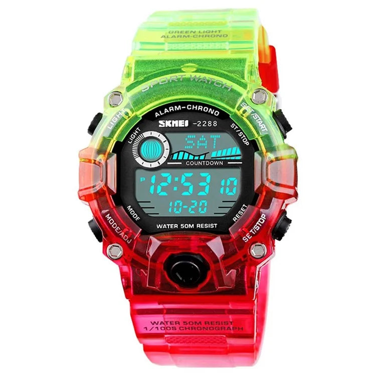 SKMEI 2288 Teenager Luminous Digital Watch Outdoor Sports Electronic Wrist Watch