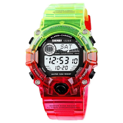 SKMEI 2288 Teenager Luminous Digital Watch Outdoor Sports Electronic Wrist Watch