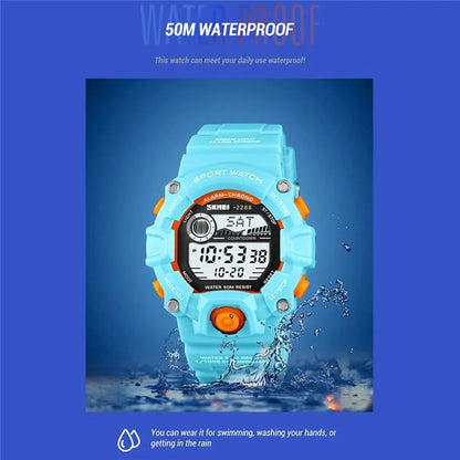 SKMEI 2288 Teenager Luminous Digital Watch Outdoor Sports Electronic Wrist Watch
