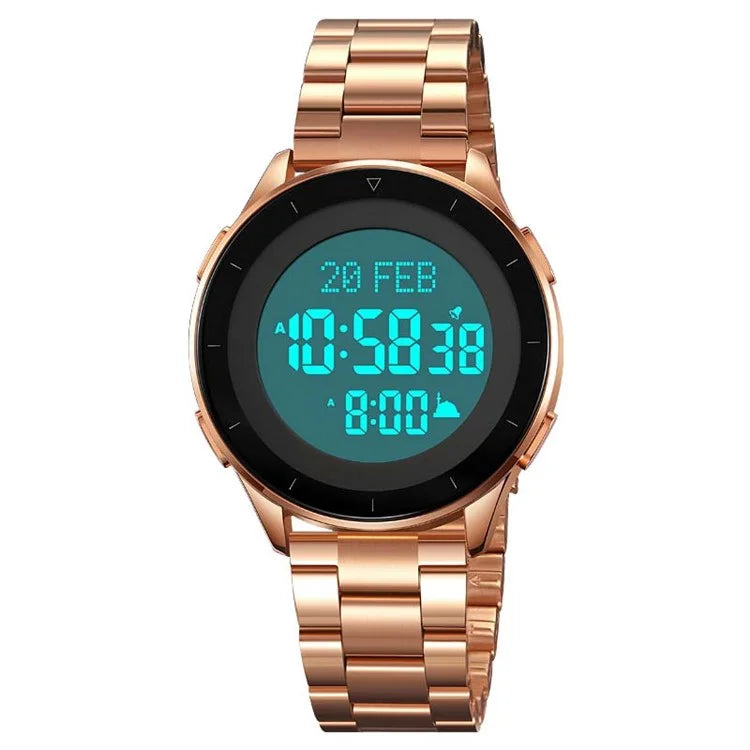SKMEI 2300 Qibla Direction Indicator Digital Watch Luminous Bookmark Function Electronic Watch