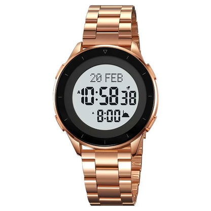 SKMEI 2300 Qibla Direction Indicator Digital Watch Luminous Bookmark Function Electronic Watch