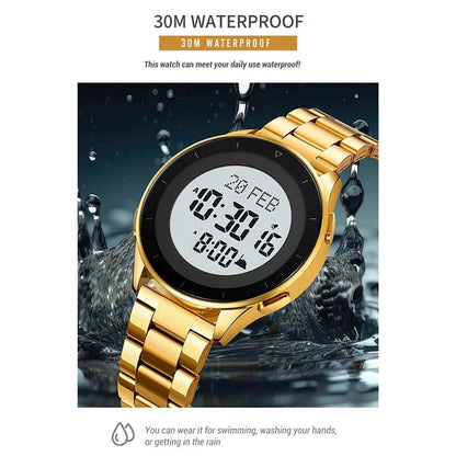 SKMEI 2300 Qibla Direction Indicator Digital Watch Luminous Bookmark Function Electronic Watch