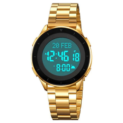 SKMEI 2300 Qibla Direction Indicator Digital Watch Luminous Bookmark Function Electronic Watch