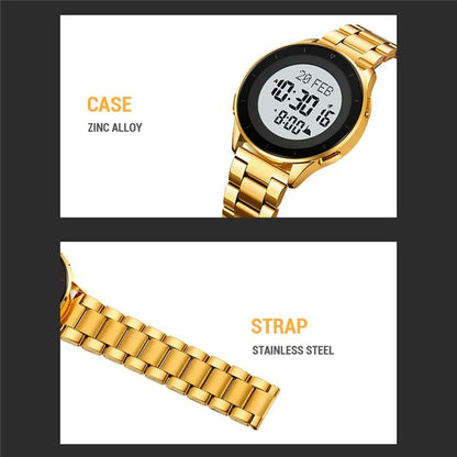 SKMEI 2300 Qibla Direction Indicator Digital Watch Luminous Bookmark Function Electronic Watch