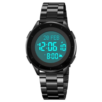 SKMEI 2300 Qibla Direction Indicator Digital Watch Luminous Bookmark Function Electronic Watch