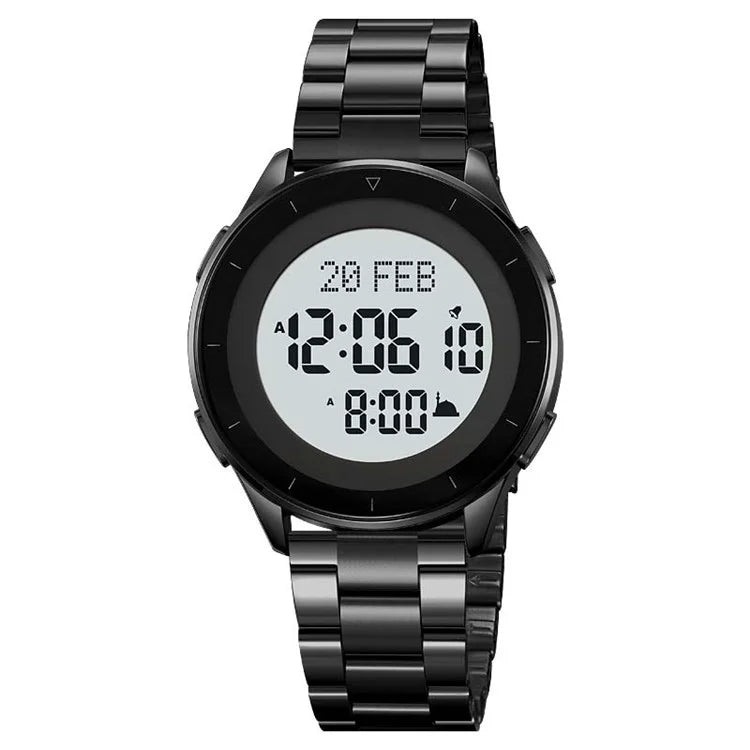 SKMEI 2300 Qibla Direction Indicator Digital Watch Luminous Bookmark Function Electronic Watch