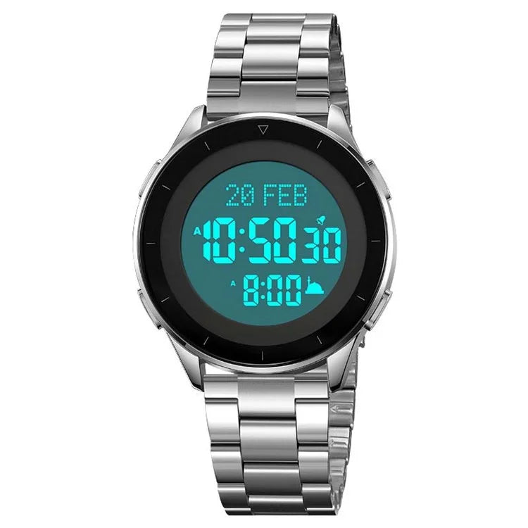 SKMEI 2300 Qibla Direction Indicator Digital Watch Luminous Bookmark Function Electronic Watch